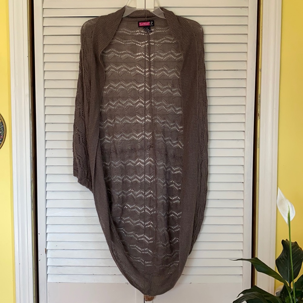 Thin long cardigan